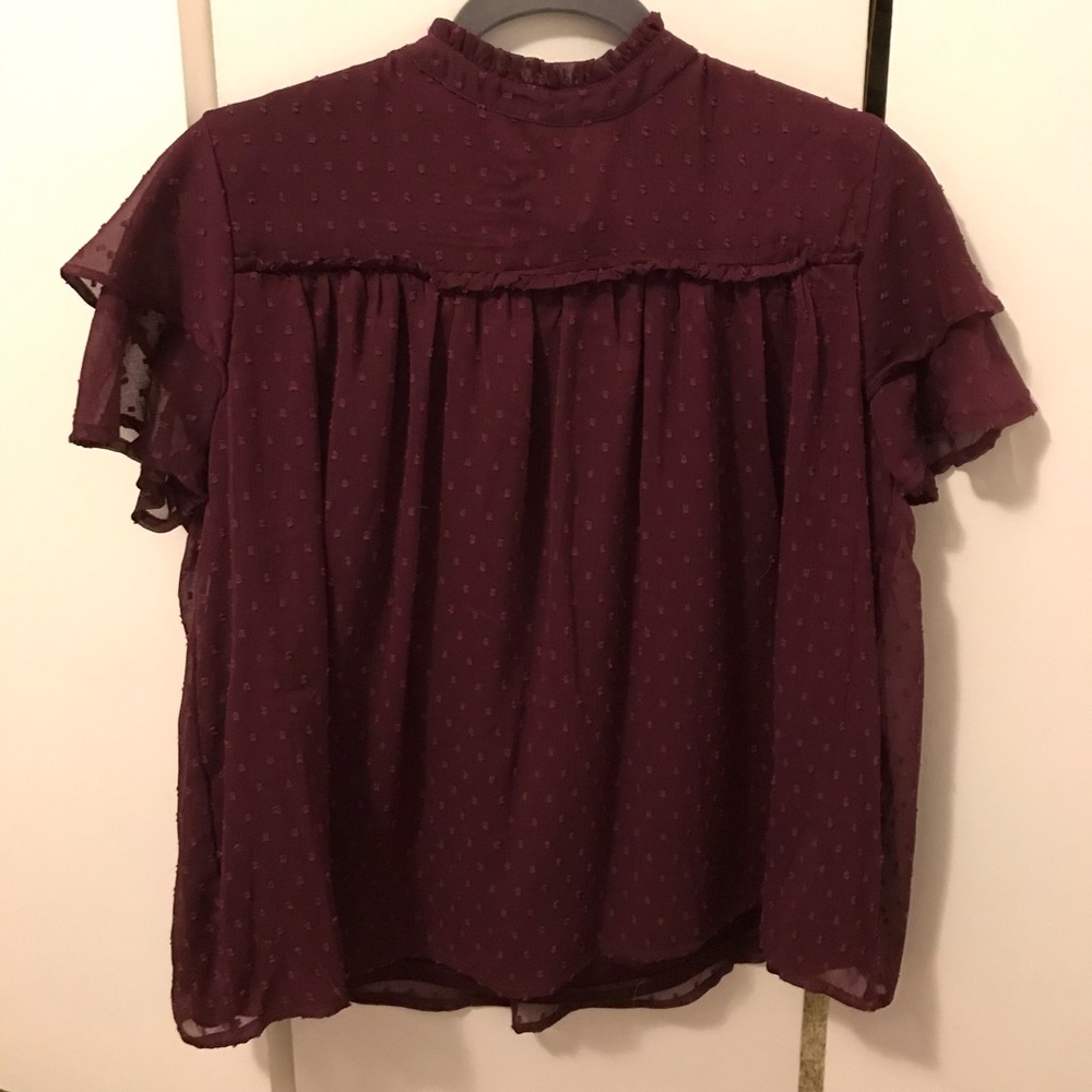 3 for 10 ☀️ Elegant high-neck blouse, purple